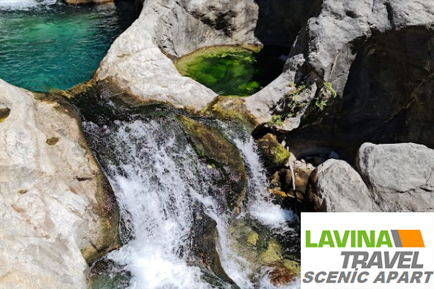 Sapadere Canyon (Beginning of the wooden footbridge in the length of the canyon)